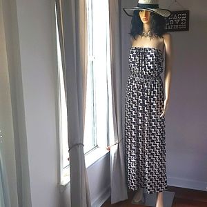 Long strapless dress slip on